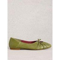 White Stuff Lace Drop Back Ballerina - Green