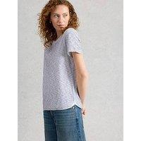White Stuff Clara Texture Short Sleeve Tee - White