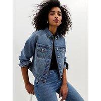 New Look Mid Wash Denim Jacket - Blue