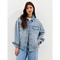 New Look Oversized Denim Jacket - Blue