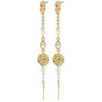 Pilgrim Fire Earrings Gold-Plated