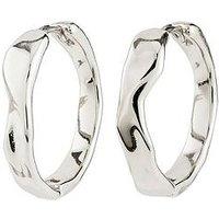 Pilgrim Ember Hoop Earrings Silver-Plated
