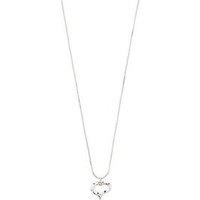 Pilgrim Iris Necklace Silver-Plated