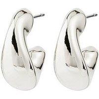 Pilgrim Jennings Hoop Earrings Silver-Plated