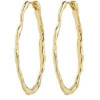 Pilgrim Timber Hoop Earrings Gold-Plated