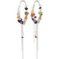 Pilgrim Iris Earrings Silver-Plated/Multi