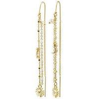 Pilgrim Mylan Chain Earrings Gold-Plated