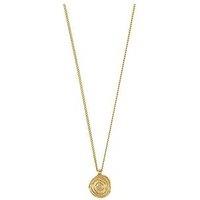 Pilgrim Air Coin Necklace Gold-Plated