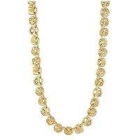 Pilgrim Fire Necklace Gold-Plated