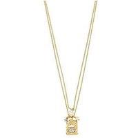 Pilgrim Fire Necklace 2-In-1 Set, Gold-Plated