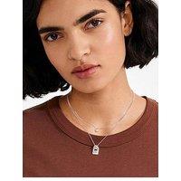 Pilgrim Fire Necklace 2-In-1 Set, Silver-Plated