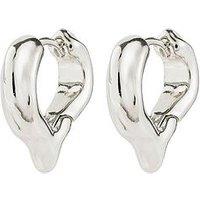 Pilgrim Iris Earrings Silver-Plated