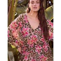 Yours Curve Chiffon Throw On Coverup