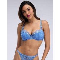 Boux Avenue Evangeline Emb Balconette Bra - Cornflower