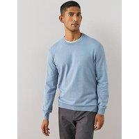 The Very Collection Cotton Rich Crew Neck Jumper - Blue