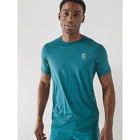 Gym King Mens Energy Muscle Fit T-Shirt - Blue