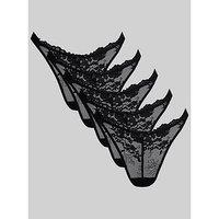 Boux Avenue Fran High Leg Thong 5Pk - Black