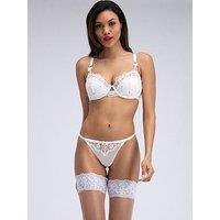 Boux Avenue Evangeline Embroidered Thong - White