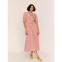 Summery Check Midi Dress - Maude