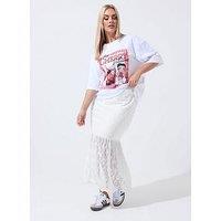 Yours Curve Lace Skirt