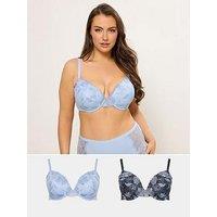 Yours Curve 2 Pack Non Padded Bra