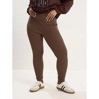 Yours Curve Mini Ribbed Legging