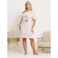 Yours Curve Strawberry Matcha Sleep T-Shirt