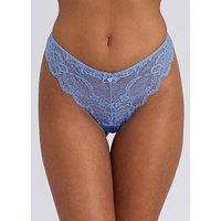 Boux Avenue Mollie Thong - Cornflower - Blue