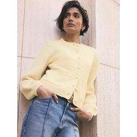 Mint Velvet Cosy Pocket Cardigan - Butter Yellow