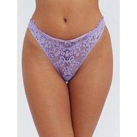 Boux Avenue Fawn Lace Briefs - Lavender