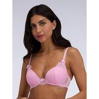 Boux Avenue Fifi Lace Plunge Bra - Bubblegum Pink