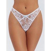 Boux Avenue Addison Lace Thong - White