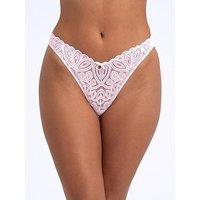 Boux Avenue Carmel Lace Thong - Blush Pink