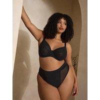 Sculptresse Muse Black Plunge Bra - Black