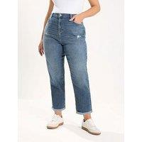 Yours Curve Distressed Boyfriend Jean