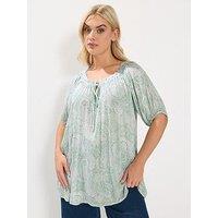 Yours Curve Gypsy Bardot Top