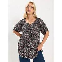 Yours Curve Gypsy Bardot Top