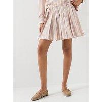Lacoste Stripe Bermuda Skirt - Blue