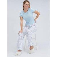 Boux Avenue Floral Pointelle Pyjama Set - Blue