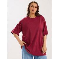 Yours Curve Relaxed Longline T-Shirt