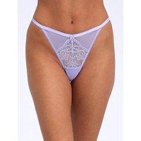 Boux Avenue Gracie Lace Thong - Lavender