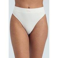 Boux Avenue Rib Seamless Thong - Cream