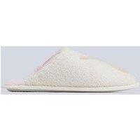 Boux Avenue Dog Borg Mule Slippers - Ivory Mix