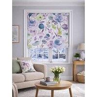 The Very Collection Painted Floral Roller Blind 150X160 - Winter