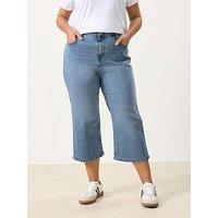 Yours Curve Crop Wide Leg Jean
