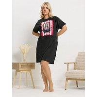 Yours Curve Sardines Sleep T-Shirt