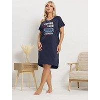 Yours Curve Coffee Club Nightdress