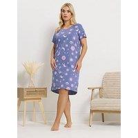 Yours Curve Celestial Dipped Back Nightdress