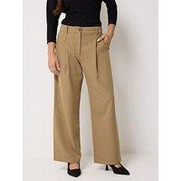 Pixiegirl Petite Back Pocket Wide Leg Trousers