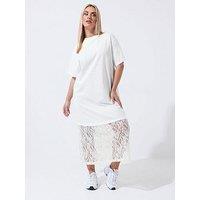 Yours Curve Cotton Lace Dress
